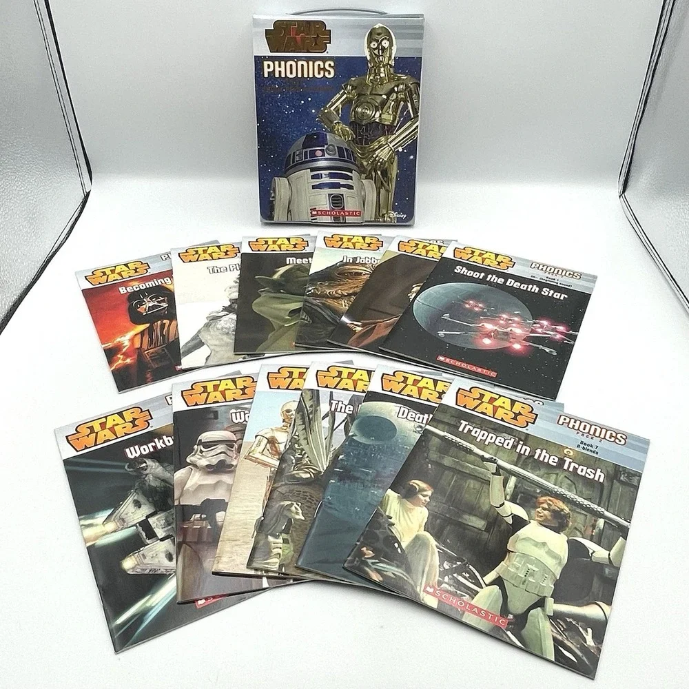 Star‎ Wars Phonics Pack 2 Scholastic 2015 Complete Set 10 Books 2 Workbooks New